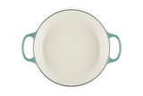 Le Creuset Signature 30cm Cast Iron Shallow Casserole - Bleu Riviera | 21180300994450