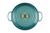 Le Creuset Signature 30cm Cast Iron Shallow Casserole - Bleu Riviera | 21180300994450