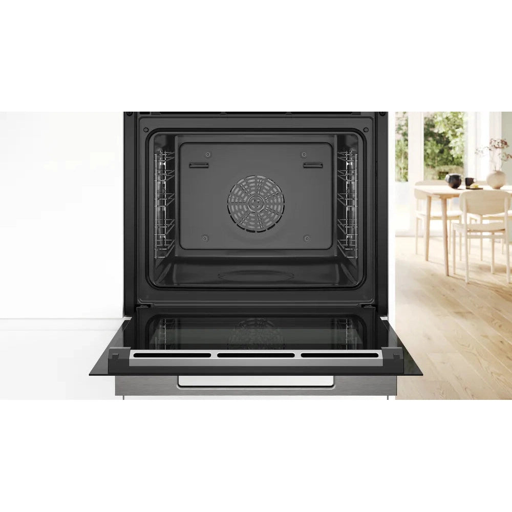 Bosch Series 8 Full Steam Single Oven Black HSG7364B1B