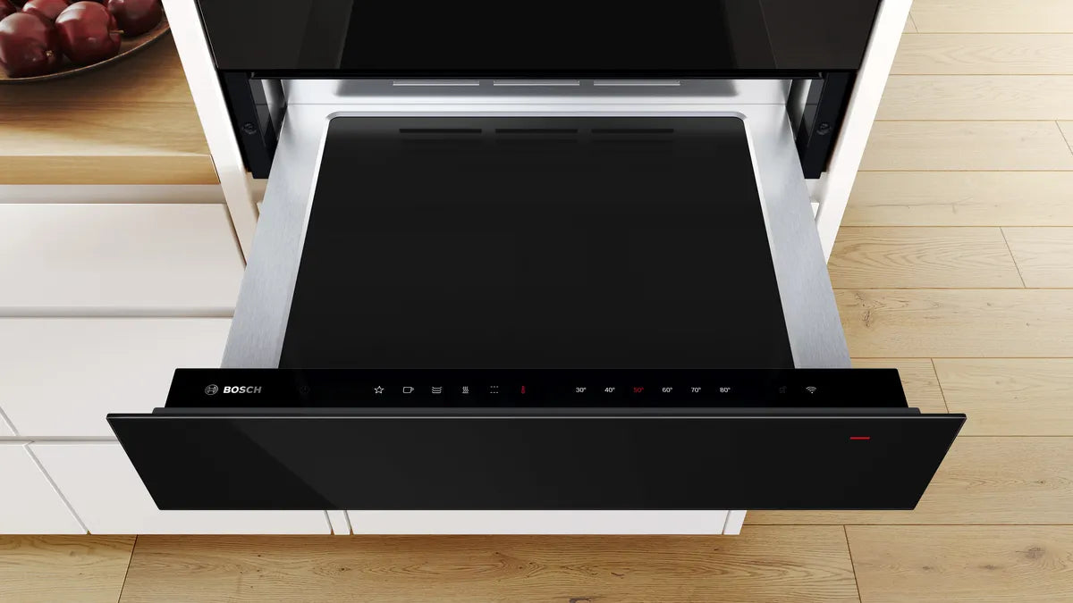 Bosch Series 8 14cm Warming Drawer Black BIC7101B1B