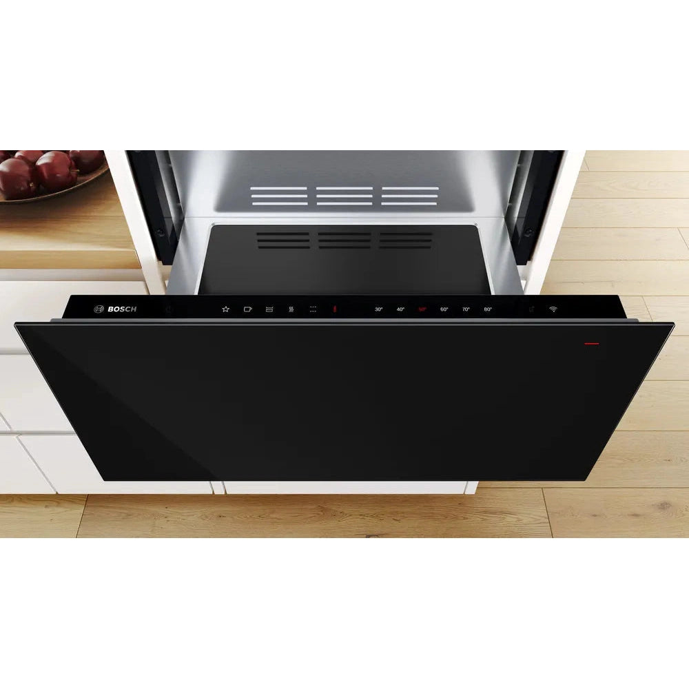Bosch Series 8 29cm Warming Drawer Black BID7101B1B