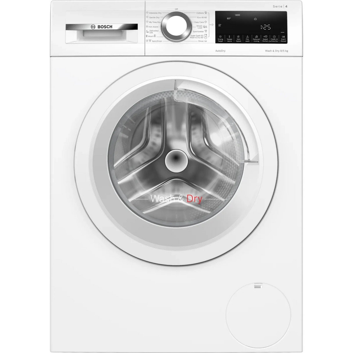 Bosch Series 4 8kg&5kg Washer Dryer White WNA134U8GB