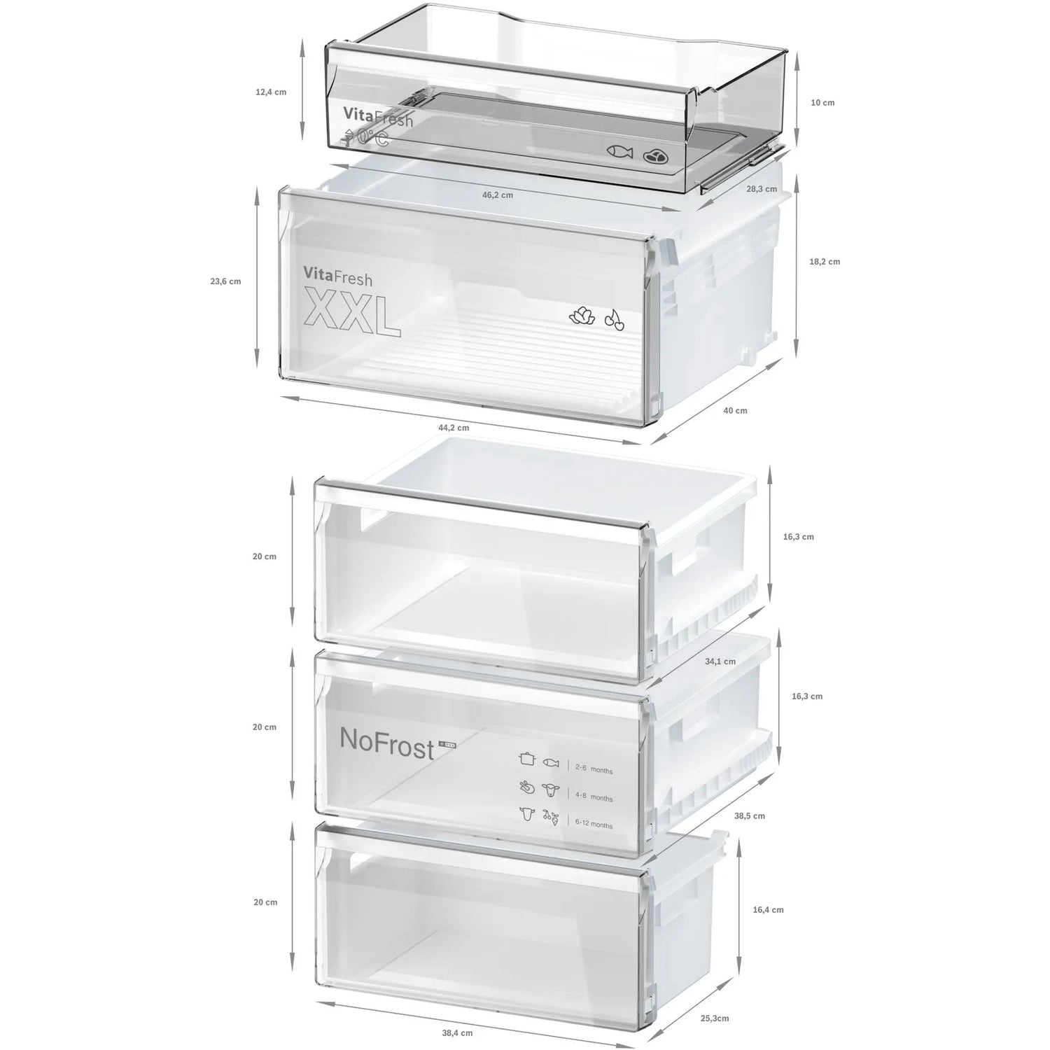 Bosch Series 4 Fridge Freezer - Stainless Steel | KGN392LBFG