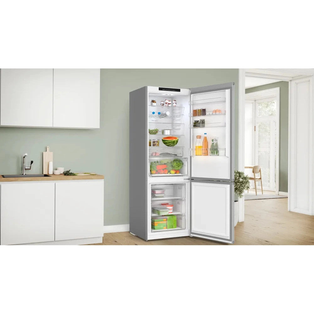 Bosch Series 4 70:30 Fridge Freezer Stainless Steel KGN492LDFG