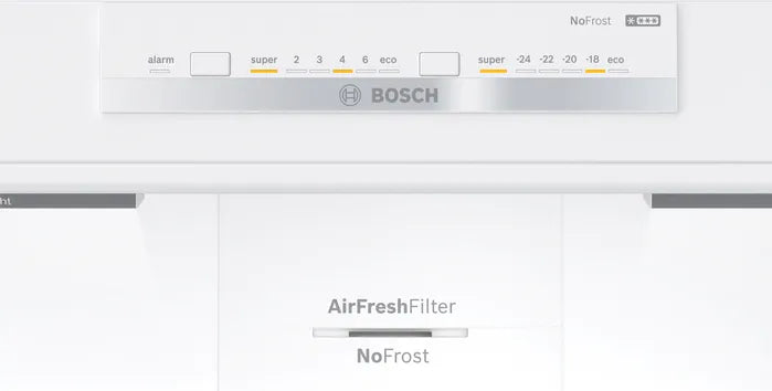Bosch Series 4, free-standing fridge-freezer with freezer at bottom, 186 x 86 cm | KGN86VIEAG