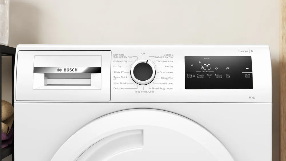 Bosch Series 4 8kg Condenser Dryer White WTN83202GB