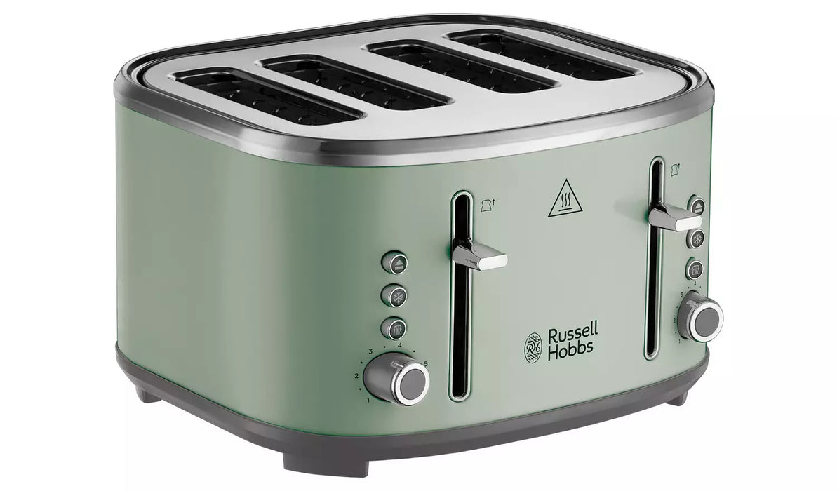 Russell Hobbs Stylevia 4 Slice Toaster Sage Green 26294