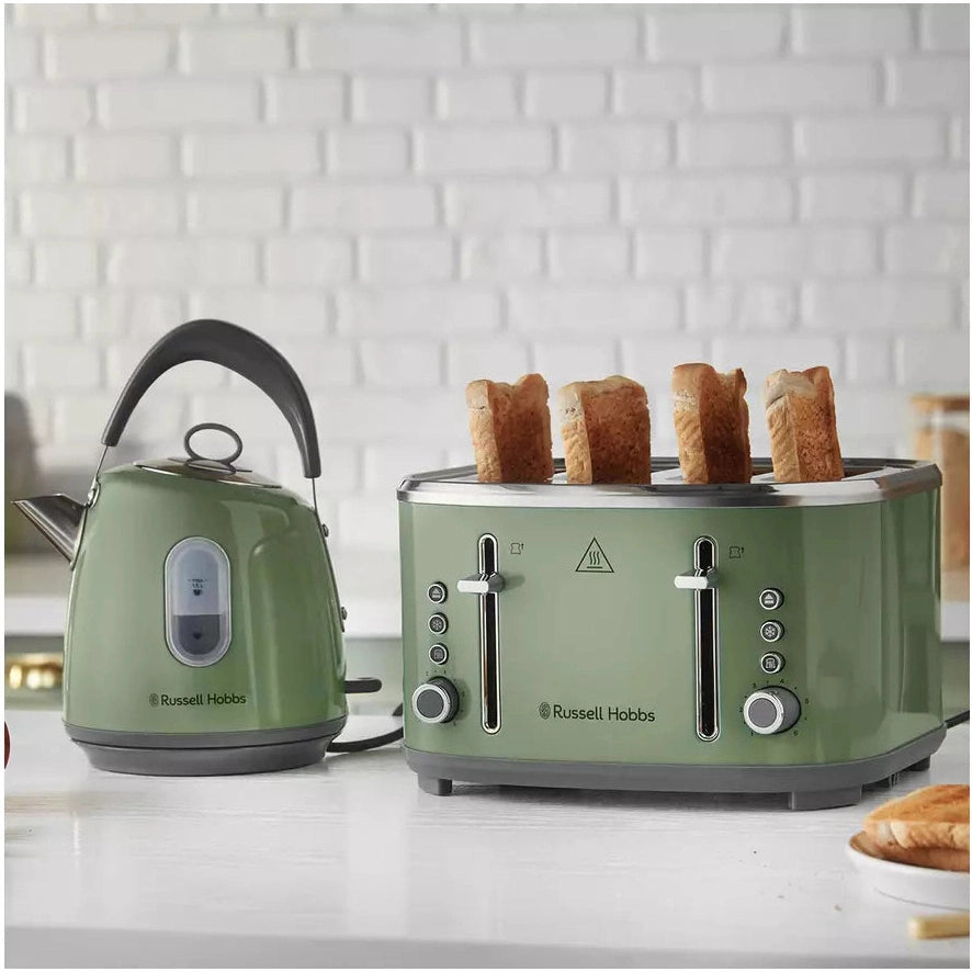 Russell Hobbs Stylevia 4 Slice Toaster Sage - Green | 26294
