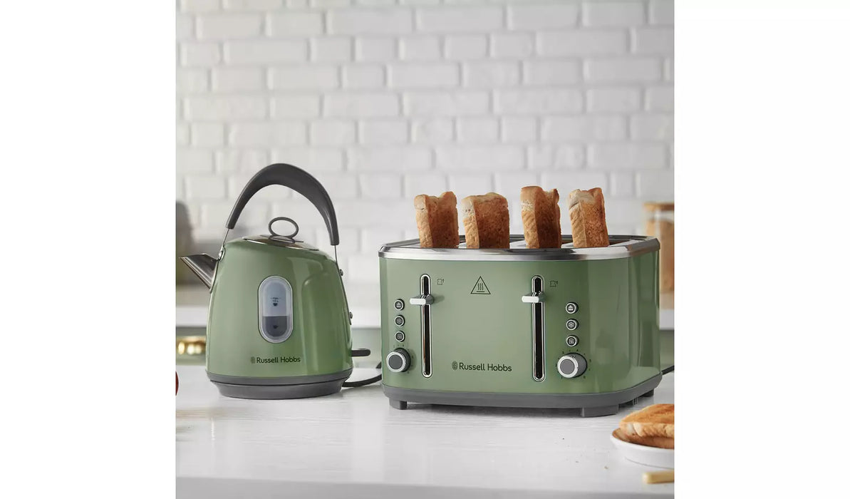 Russell Hobbs Stylevia 4 Slice Toaster Sage Green 26294