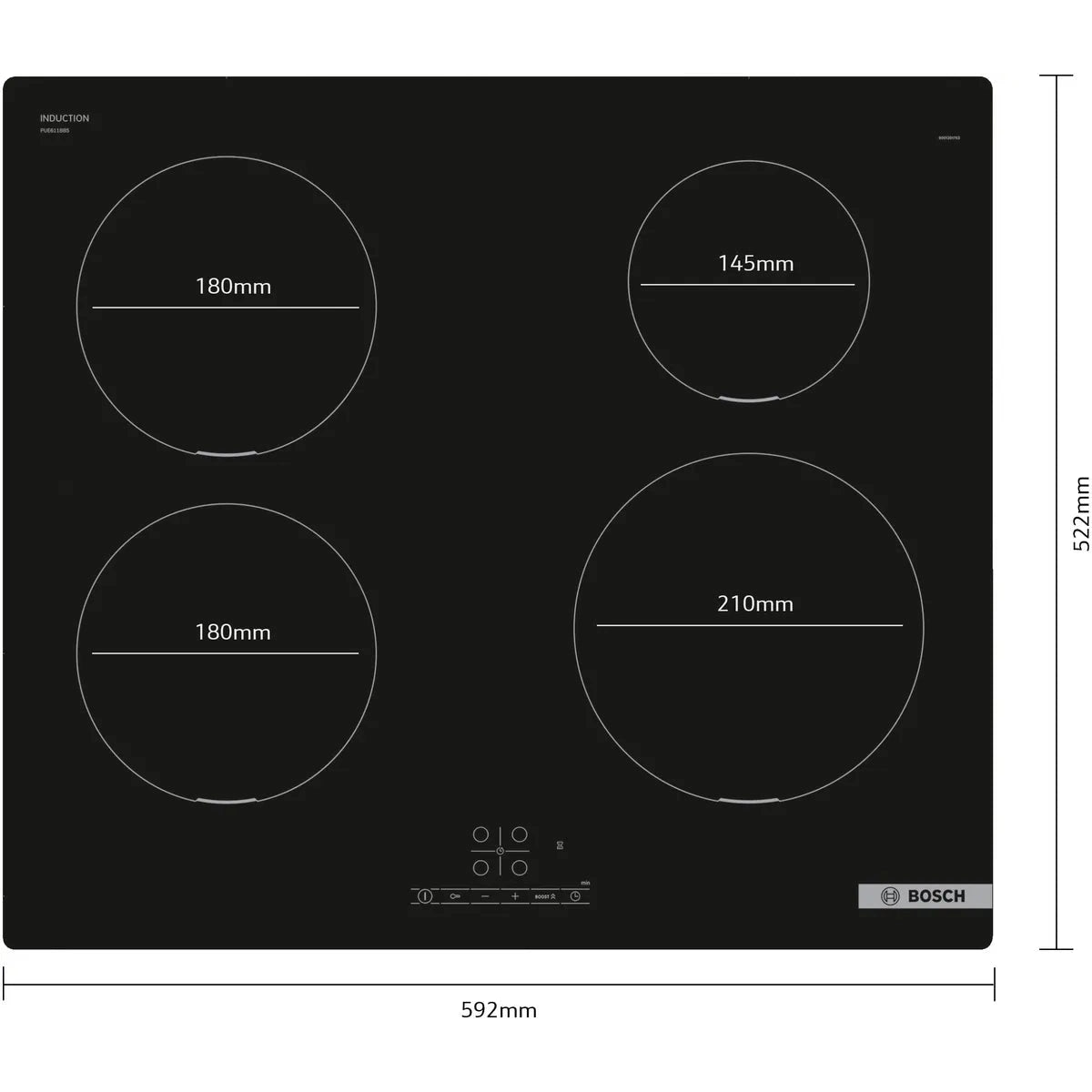 Bosch Series 4 60cm Induction Hob PUE611BB5E