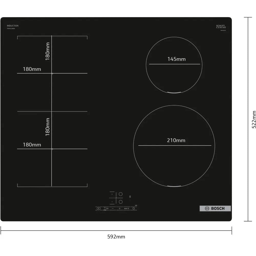 Bosch Series 4 60cm Induction Hob PWP611BB5B