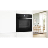 Bosch Series 8 Full Steam Single Oven Black HSG7364B1B