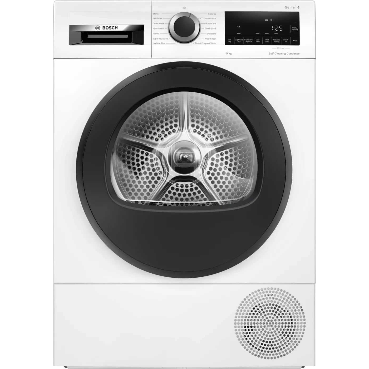 Bosch Series 6 9kg Heat Pump Dryer White WQG245A0GB