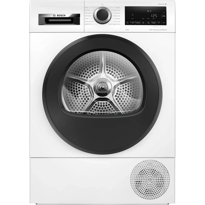 Bosch Series 6 9kg Heat Pump Dryer White WQG245A0GB