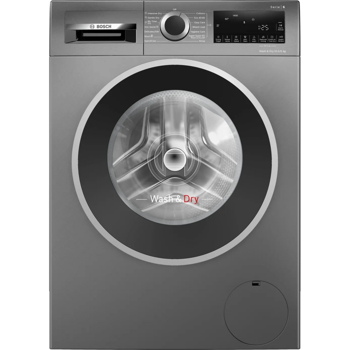 Bosch Series 6 10.5kg&6kg Washer Dryer Graphite WNG254R1GB