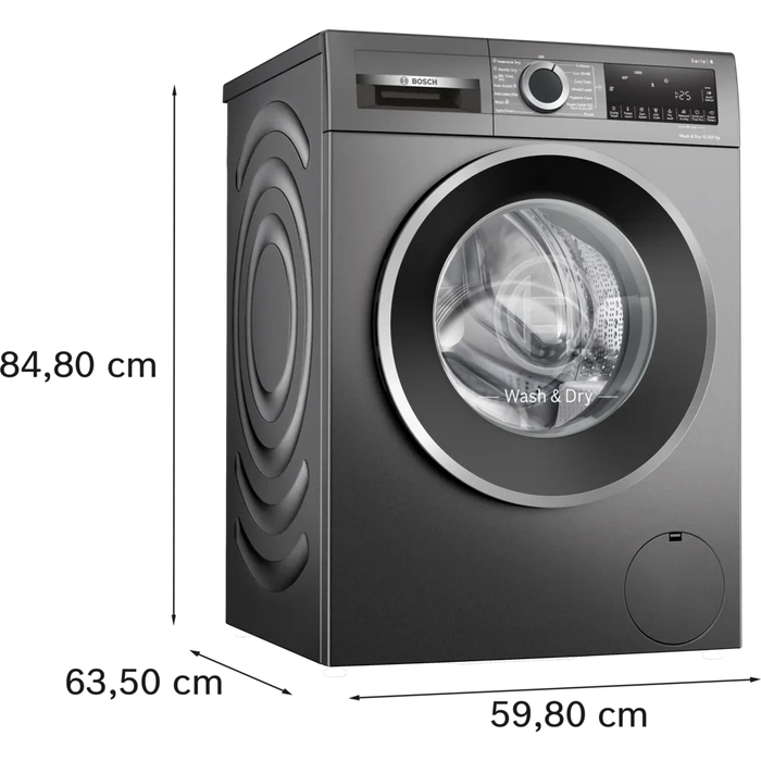 Bosch Series 6 10.5kg&6kg Washer Dryer Graphite WNG254R1GB