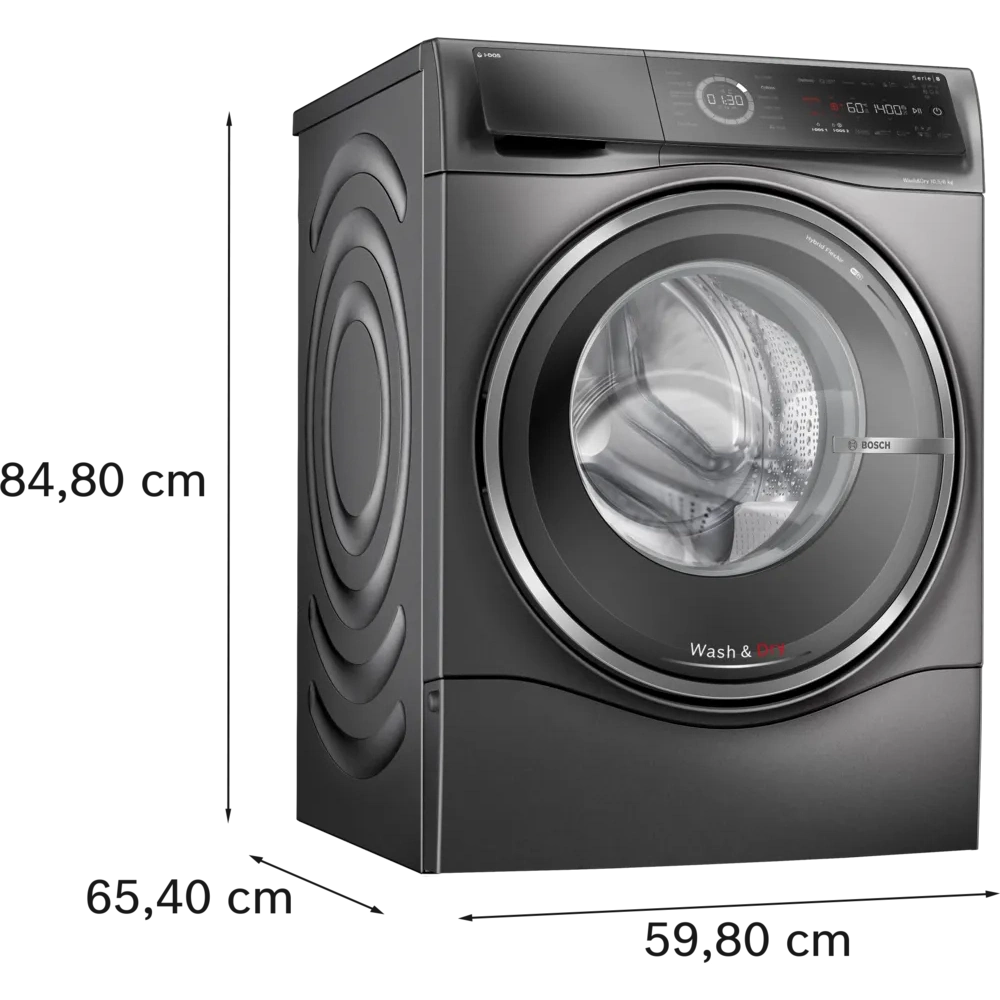 Bosch Series 8 10.5kg&6kg Washer Dryer Graphite | WNC254ARGB