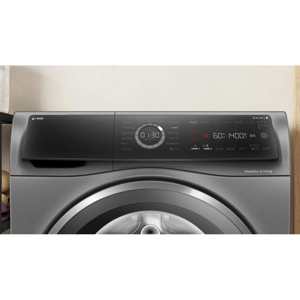 Bosch Series 8 10.5kg&6kg Washer Dryer Graphite | WNC254ARGB