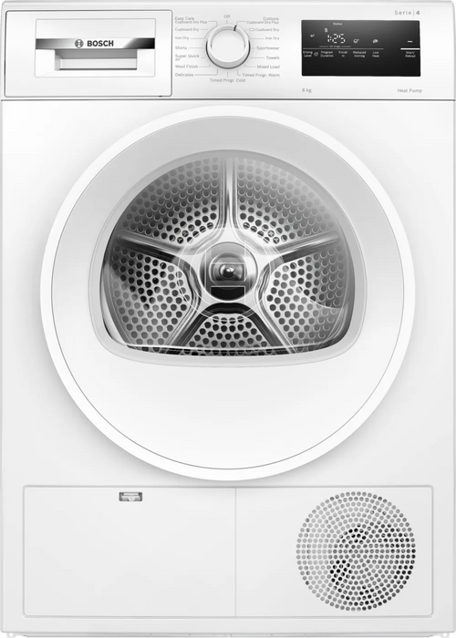 Bosch Series 4 8kg Heat Pump Dryer White WTH85225GB