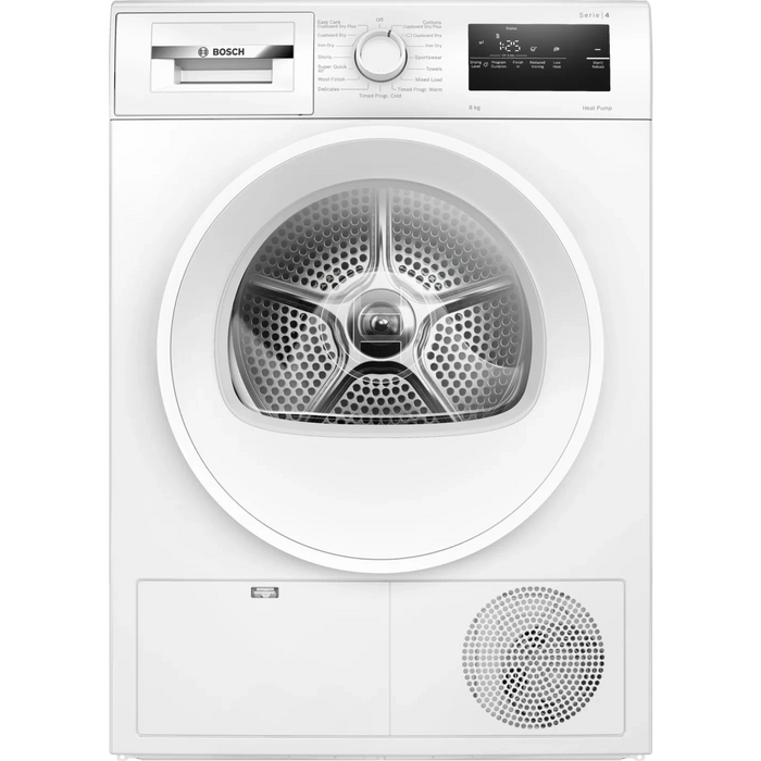 Bosch Series 4 8kg Heat Pump Dryer White WTH85225GB