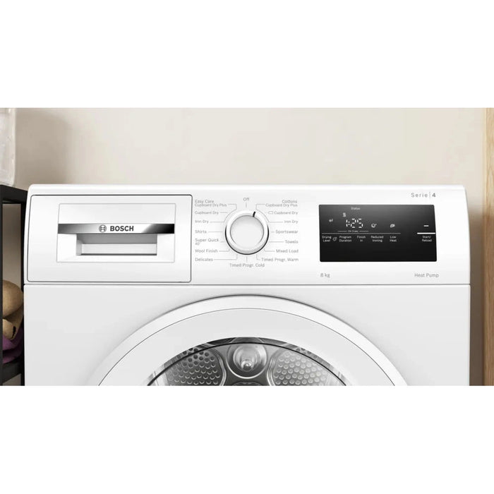 Bosch Series 4 8kg Heat Pump Dryer White WTH85225GB