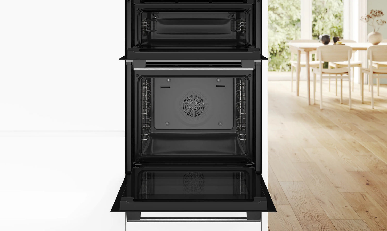 Bosch Series 4 60cm Built In Double Oven - Stainless Steel | MBA533BS3B