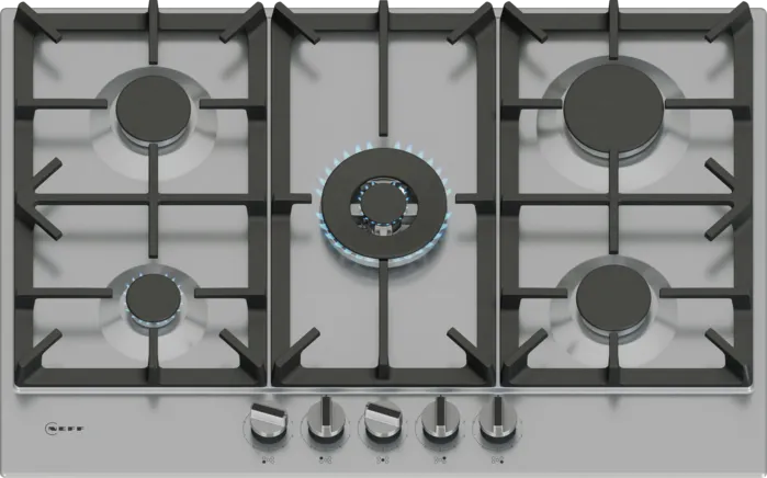 Neff N 70 Gas hob 75 cm - Stainless steel | T27CIQ8N0