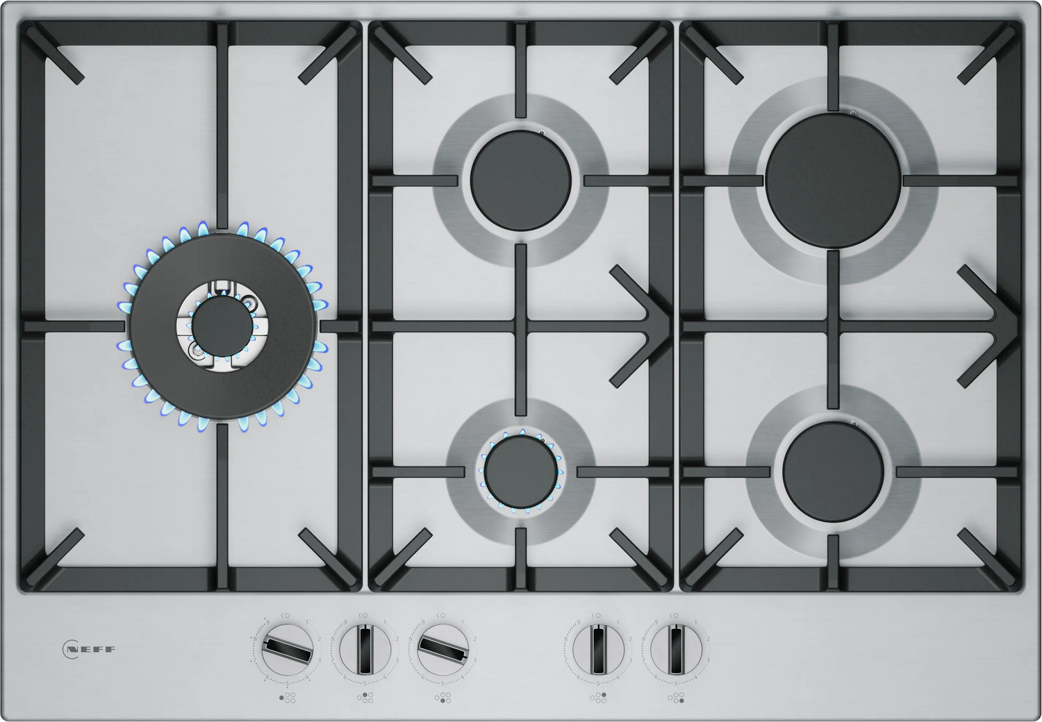 Neff N70 75cm Gas Hob - Stainless Steel | T27CIS8N0