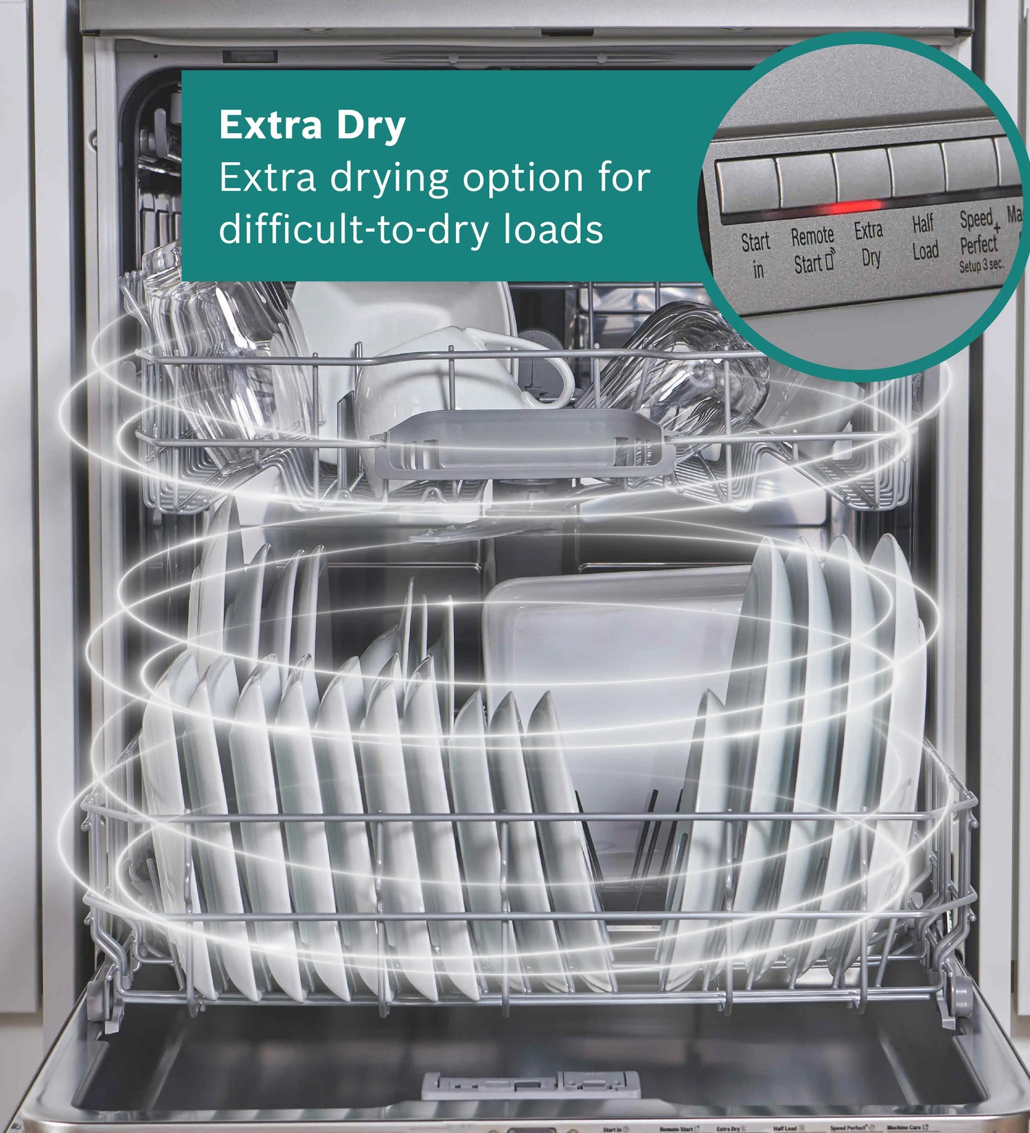 Bosch Series 4 60cm Fully-Integrated Dishwasher Variable Hinge - White | SMH4HVX14G