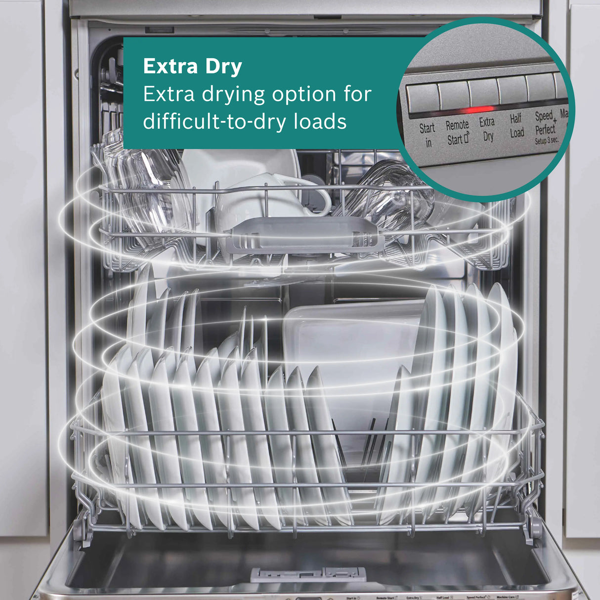 Bosch Series 4 60cm Fully-Integrated Dishwasher Variable Hinge - White | SMH4HVX14G