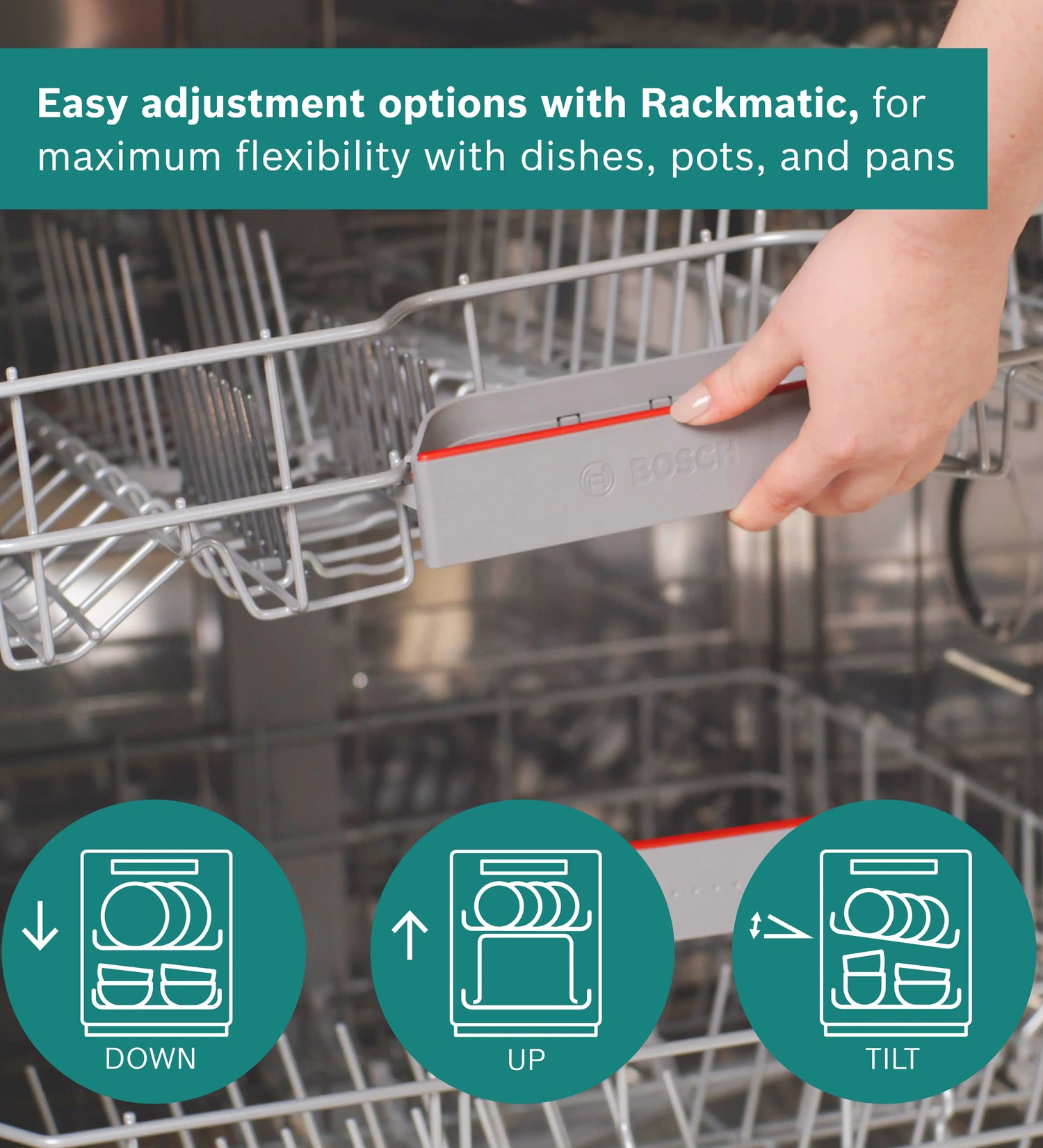 Bosch Series 4 60cm Fully-Integrated Dishwasher Variable Hinge - White | SMH4HVX14G