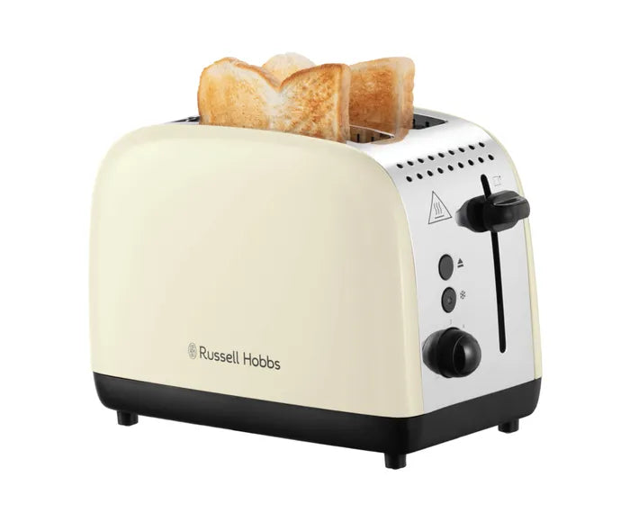 Russell Hobbs Stainless Steel 2 Slice Toaster - Cream | 26551