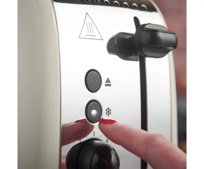 Russell Hobbs Stainless Steel 2 Slice Toaster - Cream | 26551