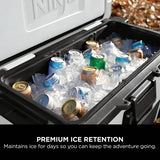 Ninja FrostVault 65QT/61L Wheeled Cooler with Dry Zone - Cloud White  | FB265EUUKWH