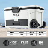 Ninja FrostVault 65QT/61L Wheeled Cooler with Dry Zone - Cloud White  | FB265EUUKWH