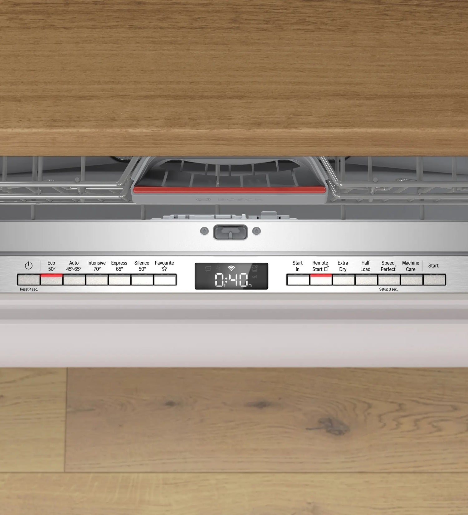 Bosch Series 4 60cm Fully-Integrated Dishwasher Variable Hinge - White | SMH4HVX14G