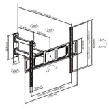 Thor Double Arm TV Wall Bracket 400x400 28088R