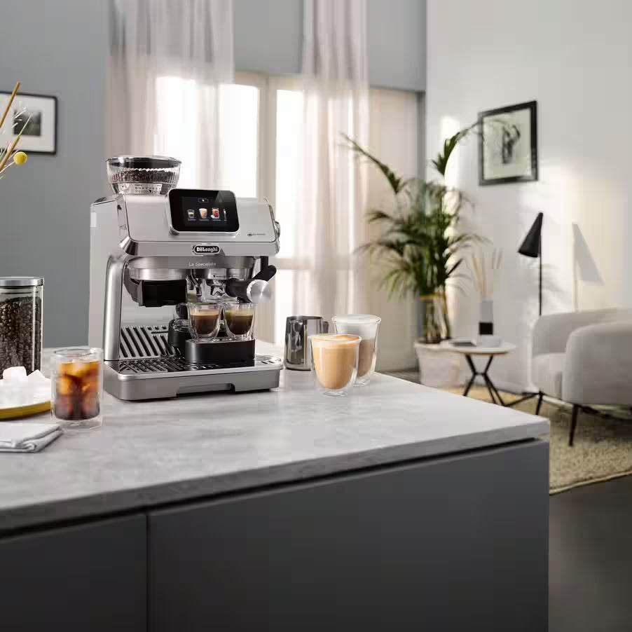 Delonghi La Specialista Touch Manual Pump Bean to Cup Coffee Machine - Stainless Steel | EC9455.M