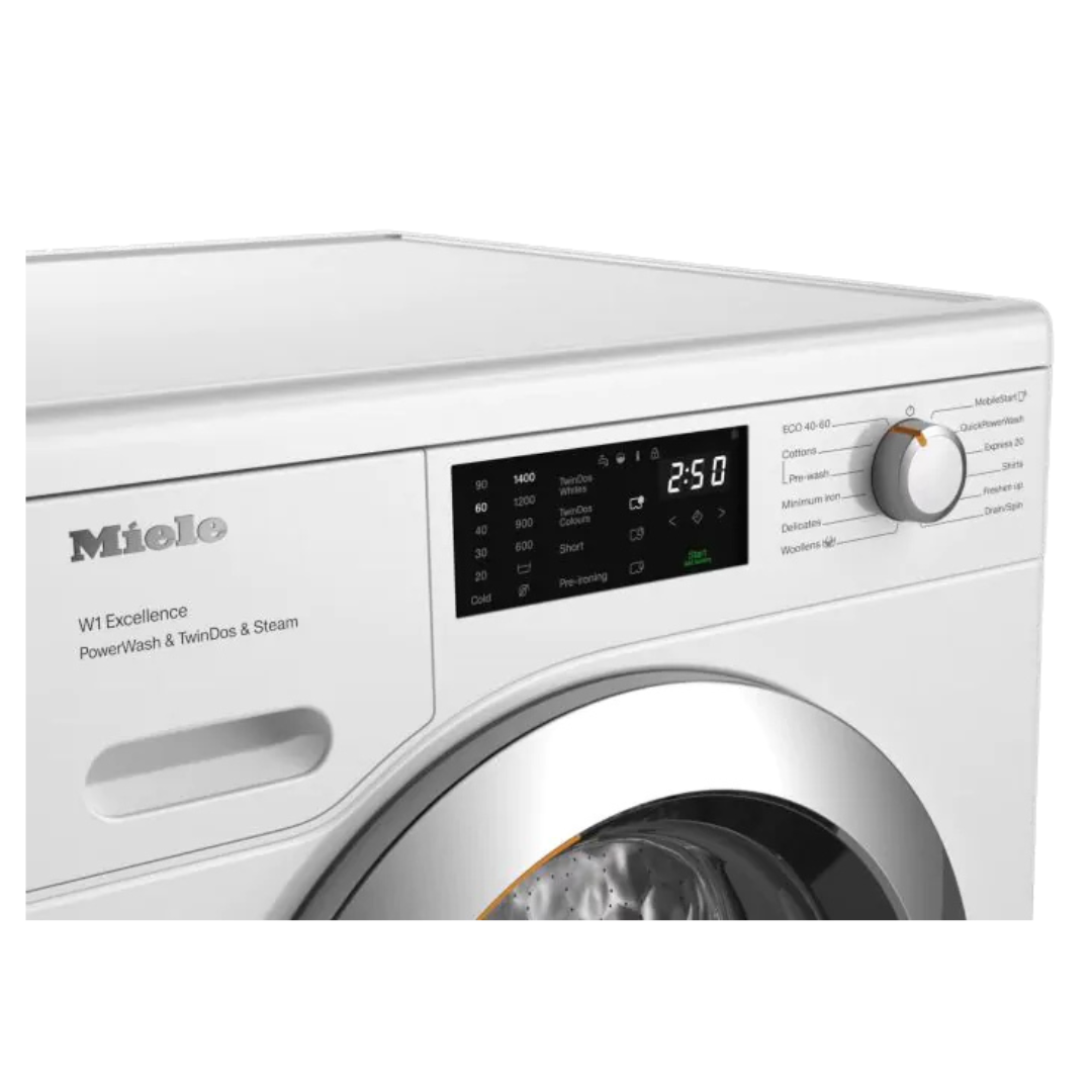 Miele Front-loading washing machine, 9kg, Graphite Grey Door | Chrome Edition | WEG 885 WCS