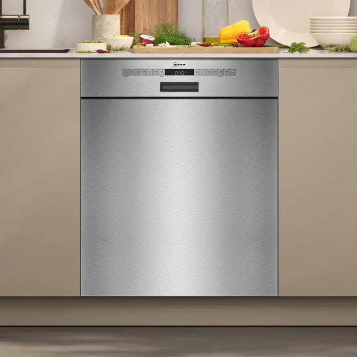 Neff N50 Semi Integrated Dishwasher S/Steel S145HTS01G