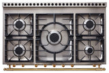 La Cornue CornuFé 110cm Dual Fuel - Black & Polished Brass | LCCF110DFSB/PBSS