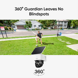 Eufy SoloCam S340 Wireless Outdoor Security Camera with Dual Lens & Solar Panels | T81703W1