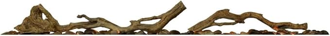 Dimplex Driftwood & River Rock Fuel Bed Fireplace Accessory, Suitable for 50" LED Dimplex Fire | LF50DWS