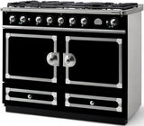La Cornue CornuFé 110cm Dual Fuel - Black & Polished Brass | LCCF110DFSB/PBSS