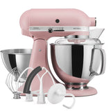 KitchenAid Mixer Tilt-Head 4.8L Artisan With Accessories - Dried Rose | 5KSM175PSBDR