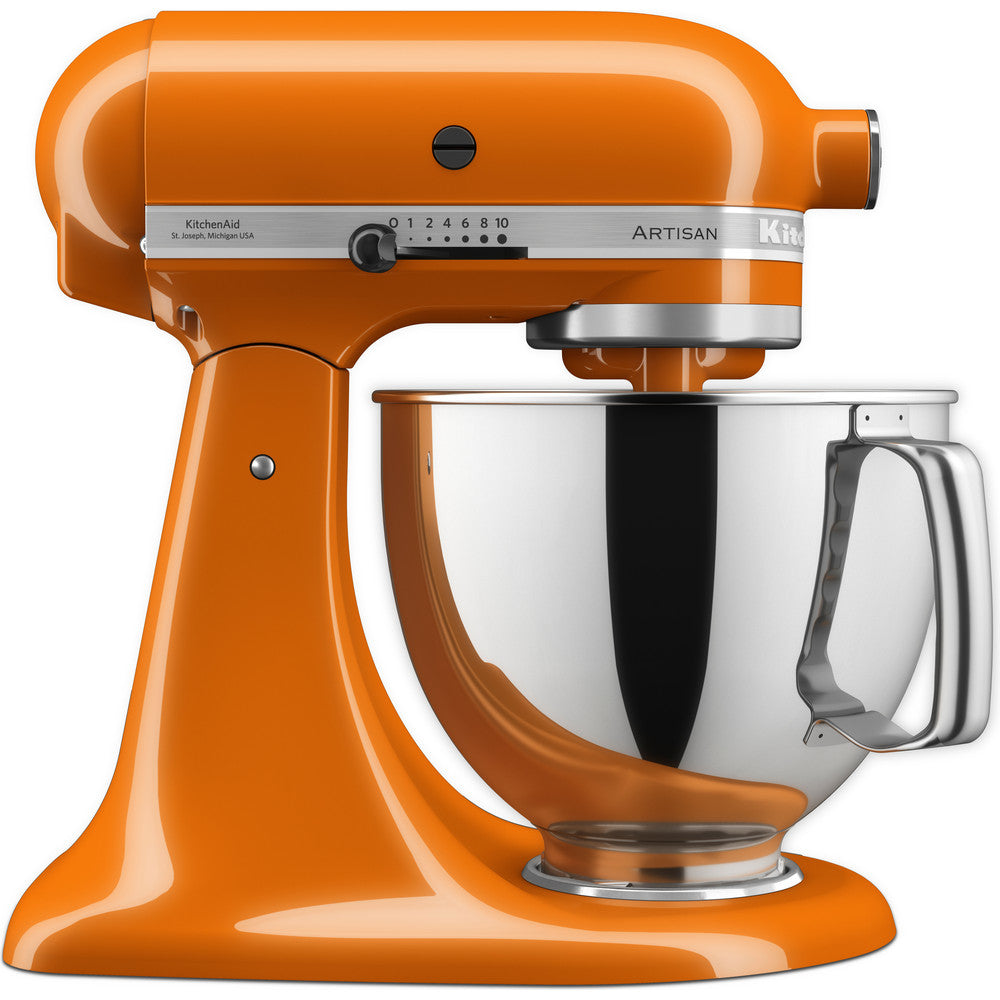 KitchenAid Mixer Tilt-Head 4.8L Artisan With Accessories - Honey | 5KSM175PSBHY