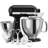 KitchenAid Mixer Tilt-Head 4.8L Artisan With Accessories - Onyx Black |  5KSM175PSBOB