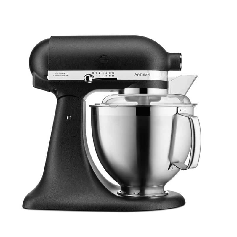 KitchenAid Mixer Tilt-Head 4.8L Artisan Premium - Cast Iron Black | 5KSM185PSBBK