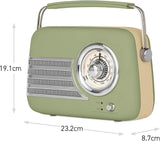 iTek AM/FM Vintage Radio With Bluetooth Sage I60028SAG
