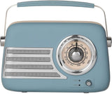 iTek AM/FM Vintage Radio With Bluetooth Blue I60028BLU